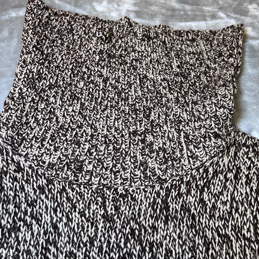 Cato Knit Sweater Dress Womens Large Short Sleeve Cowl Neck Speckled Chic Casual - Picture 8 of 11